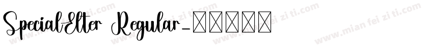 SpecialElter Regular字体转换